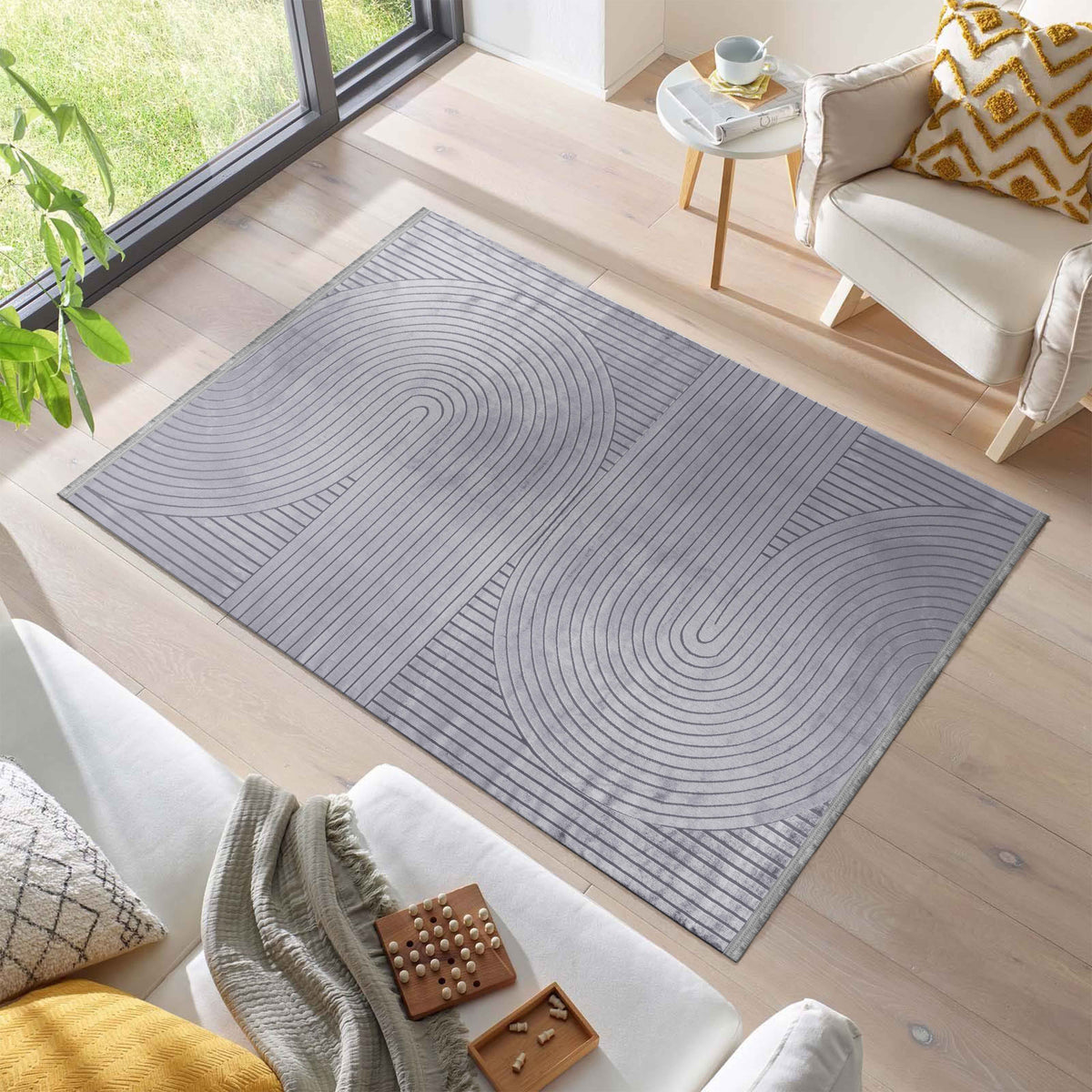 Design 8902 Grau Rechteckig