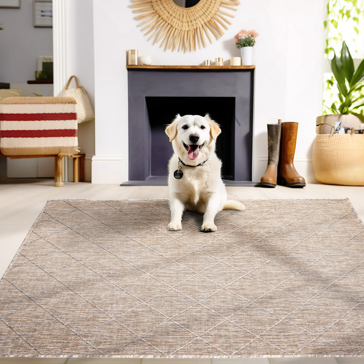 Design 4512 Beige Rechteckig
