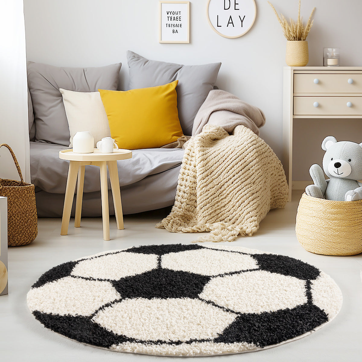 Design 6001 Schwarz Rund