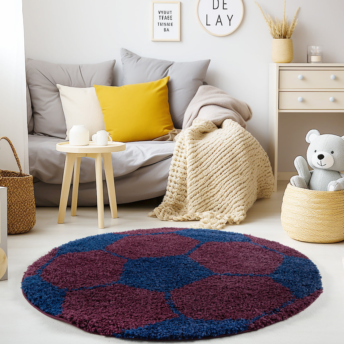 Design 6001 Marineblau Rund