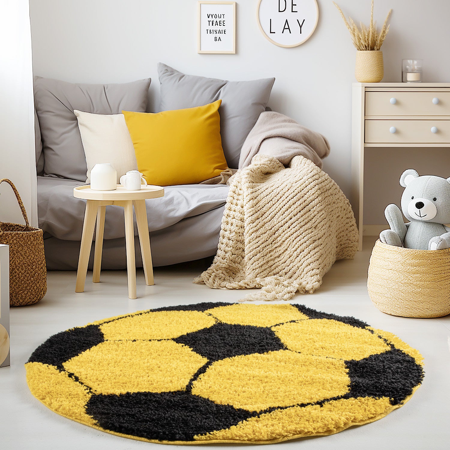 Design 6001 Gelb Rund