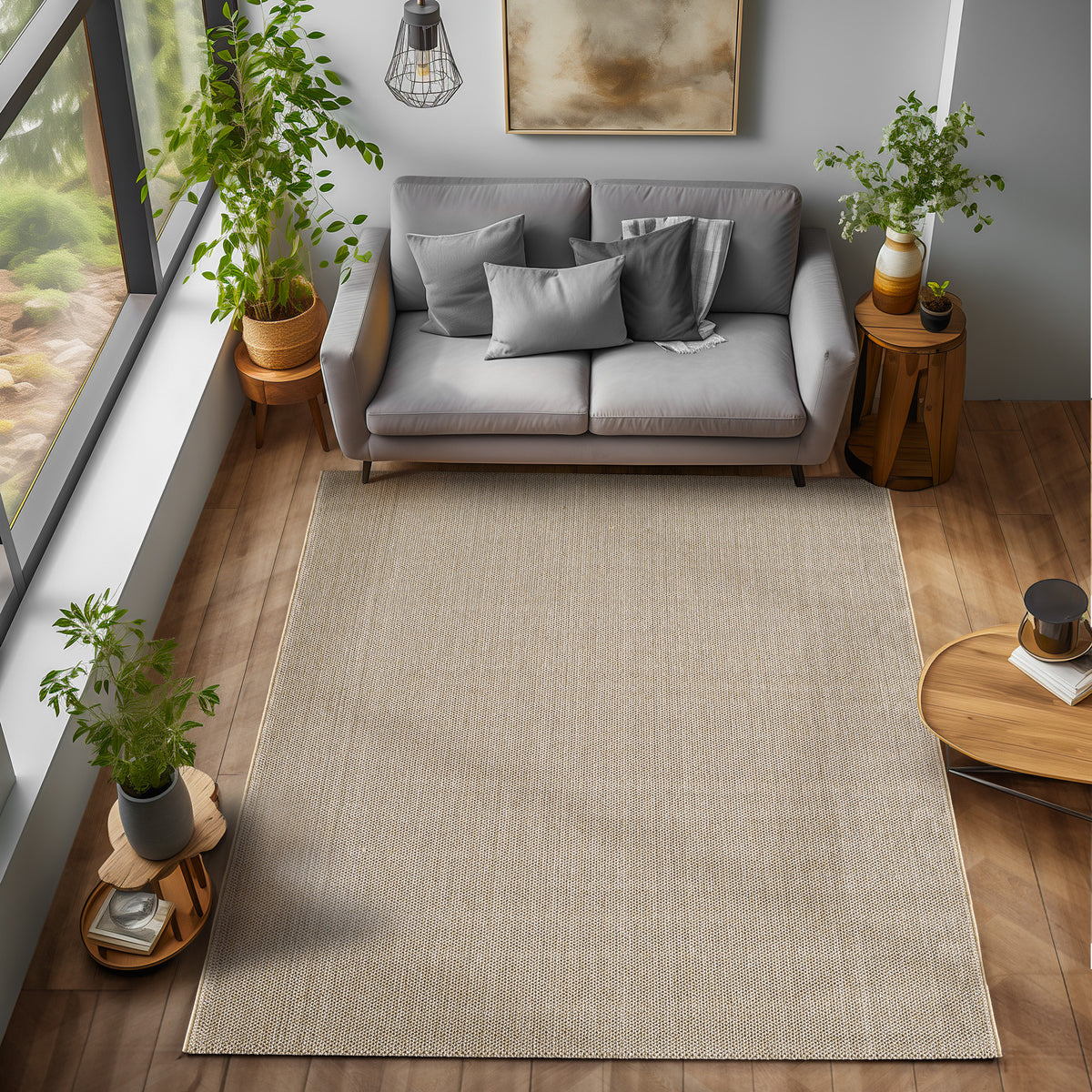 Design 4300 Beige Rechteckig