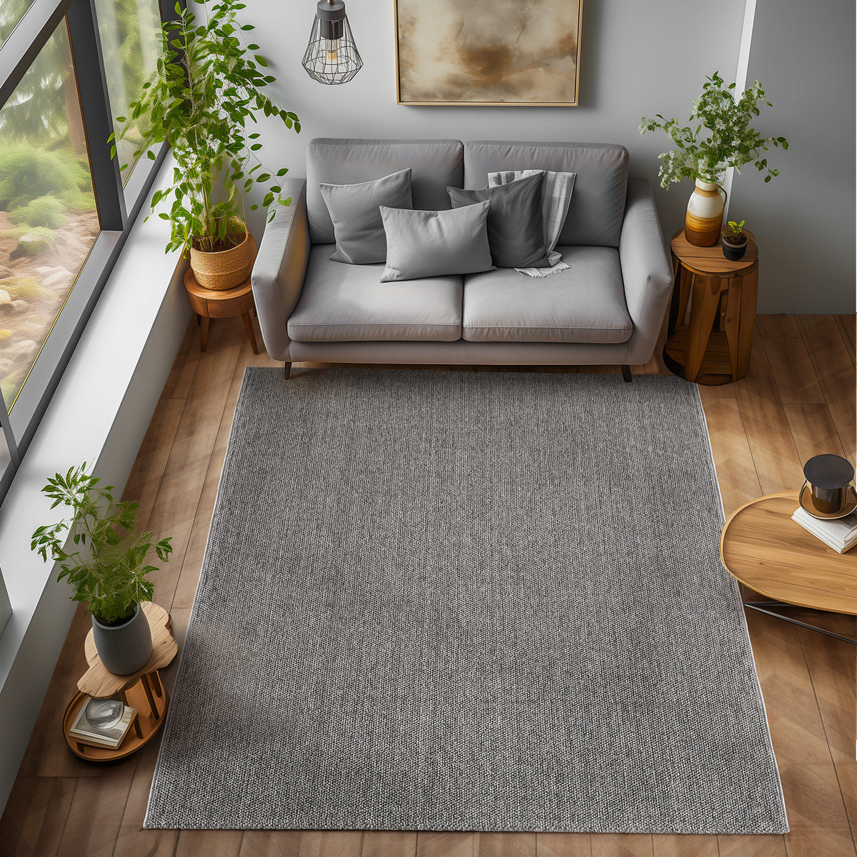 Design 4300 Grau Rechteckig