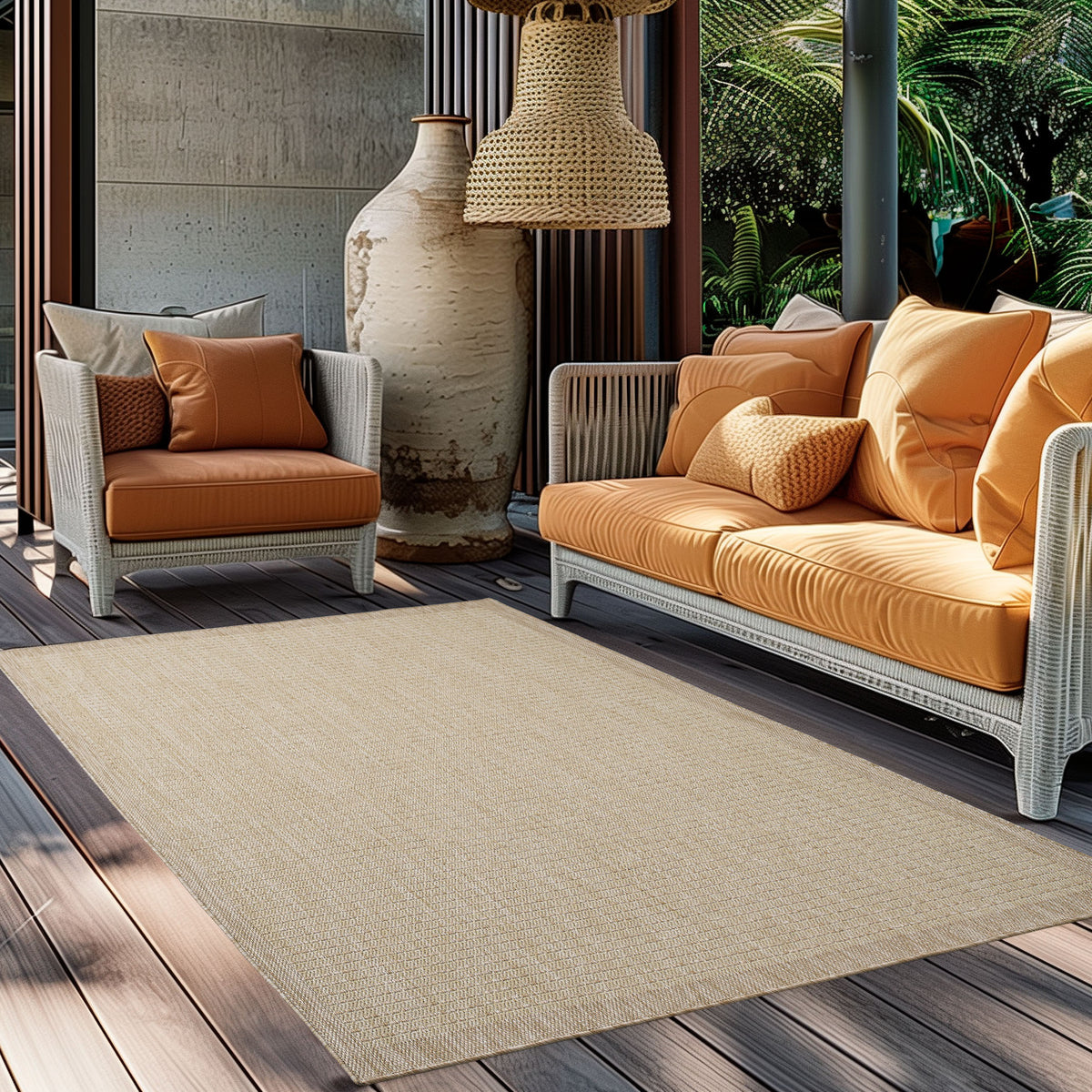 Design 1410 Beige Rechteckig