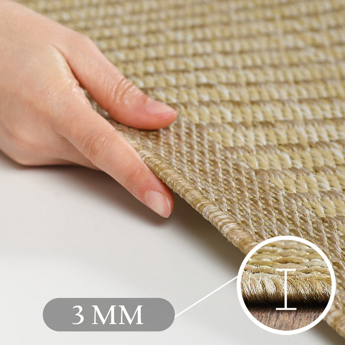 Design 1410 Beige Rechteckig