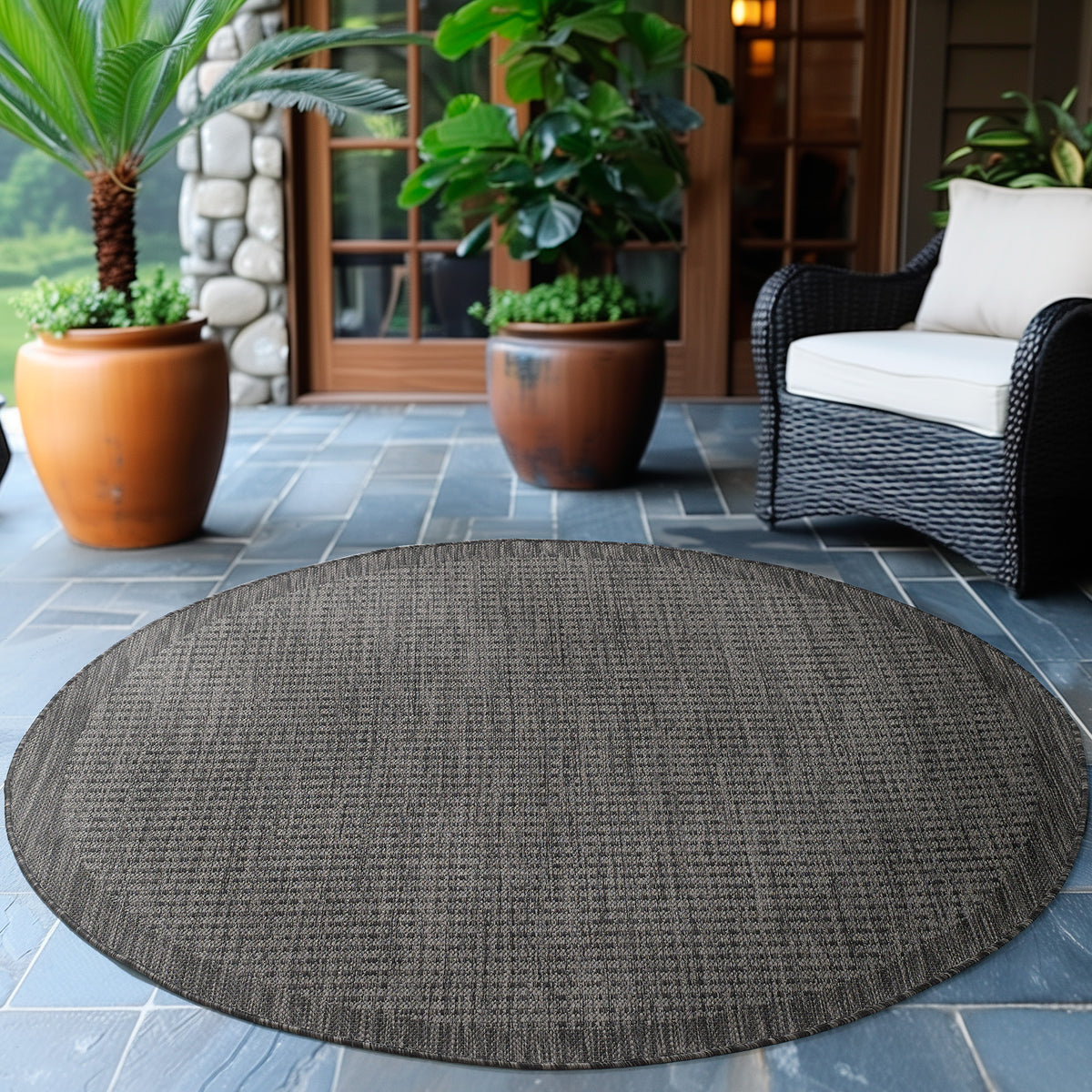 Design 1410 Schwarz Rund