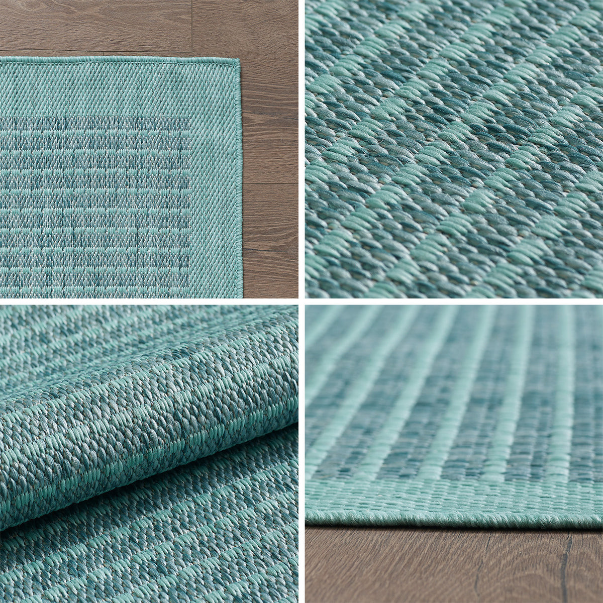 Design 1410 Blau Rechteckig