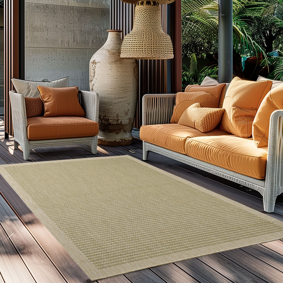 Design 1410 Grün Rechteckig