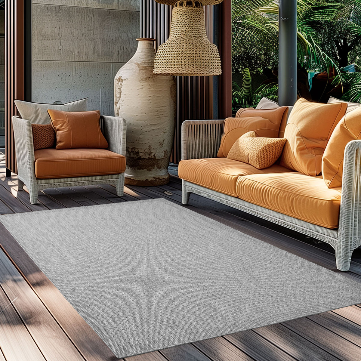 Design 1410 Grau Rechteckig