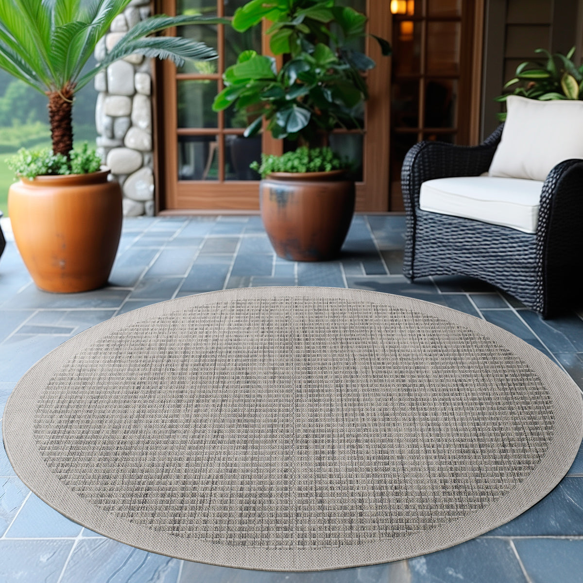 Design 1410 Grau Rund