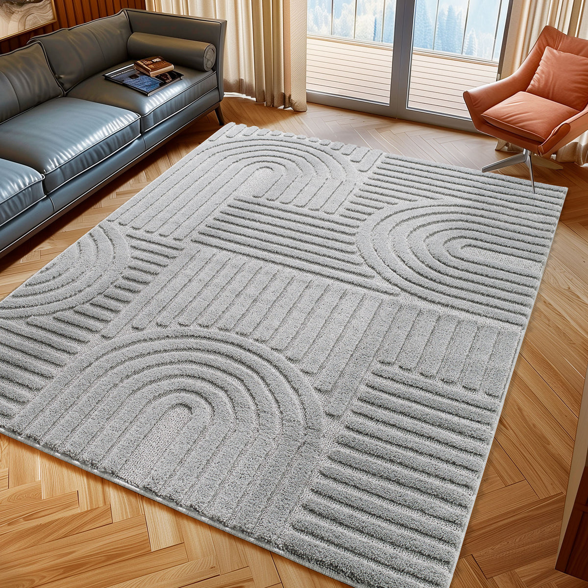 Design 1121 Silber Rechteckig