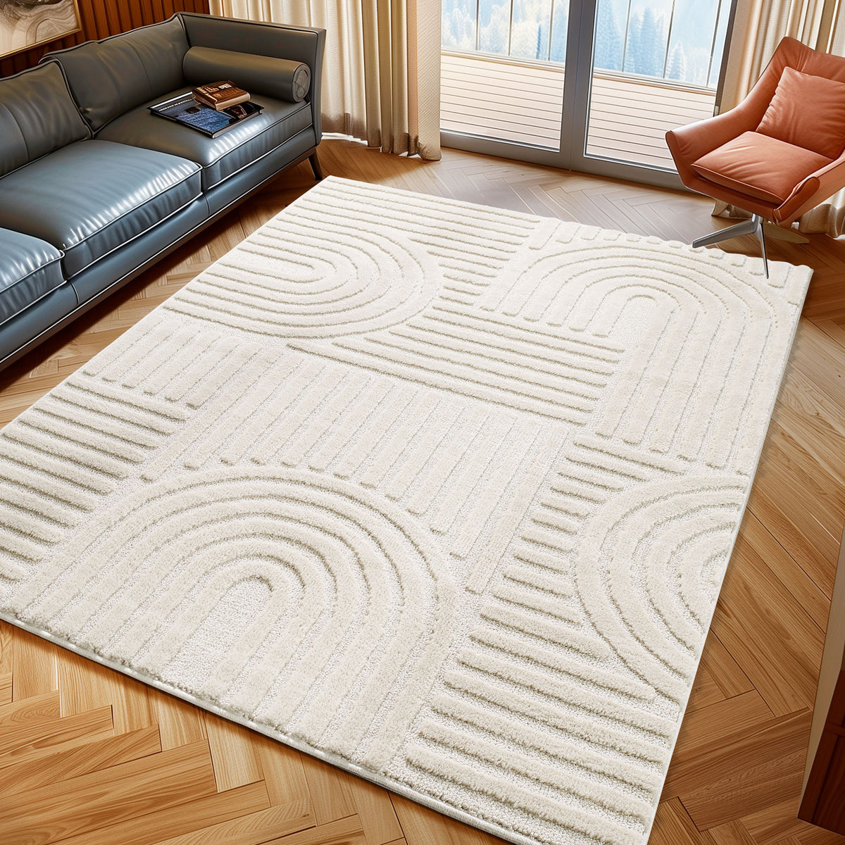 Design 1121 Creme Rechteckig