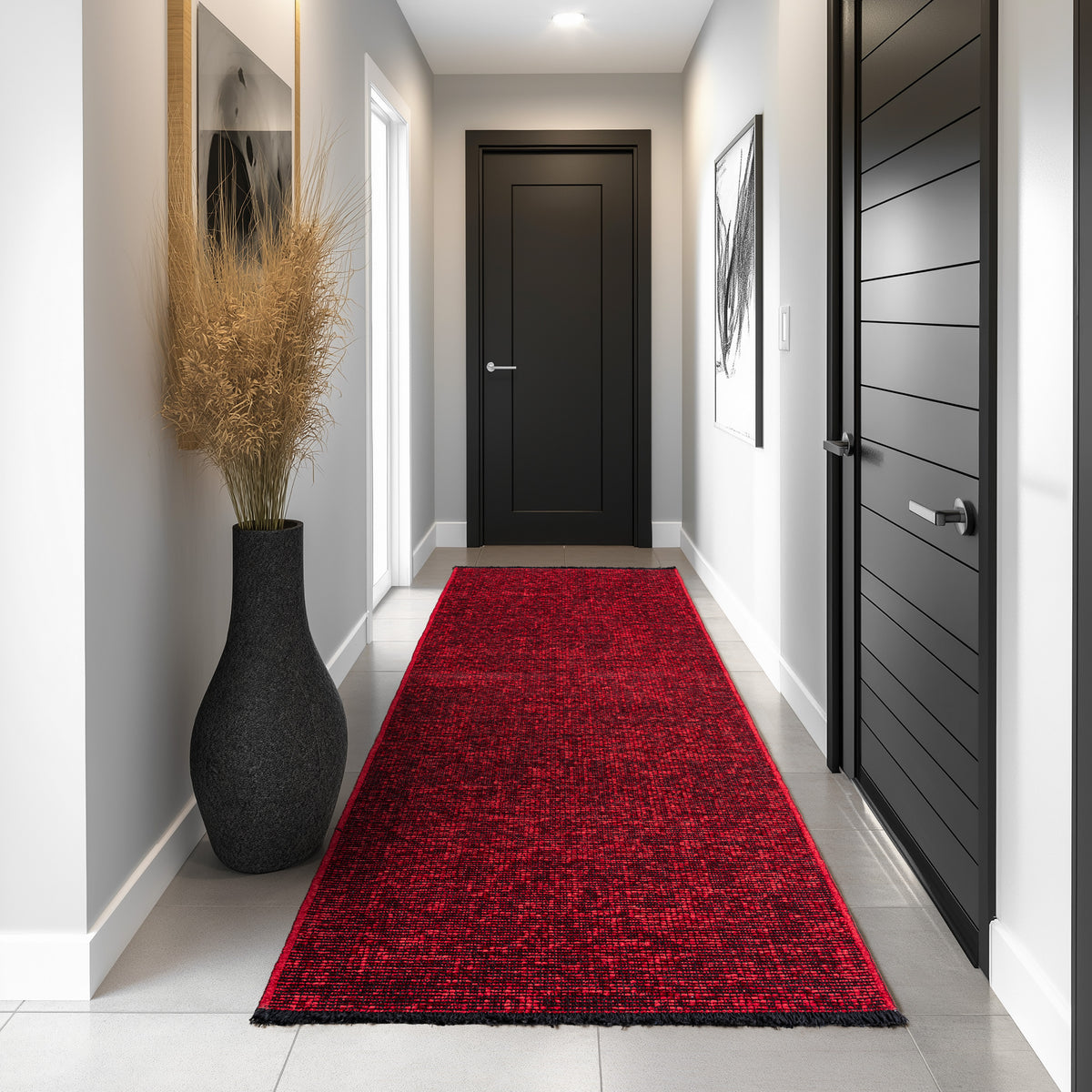 Design 1900 Rot Rechteckig