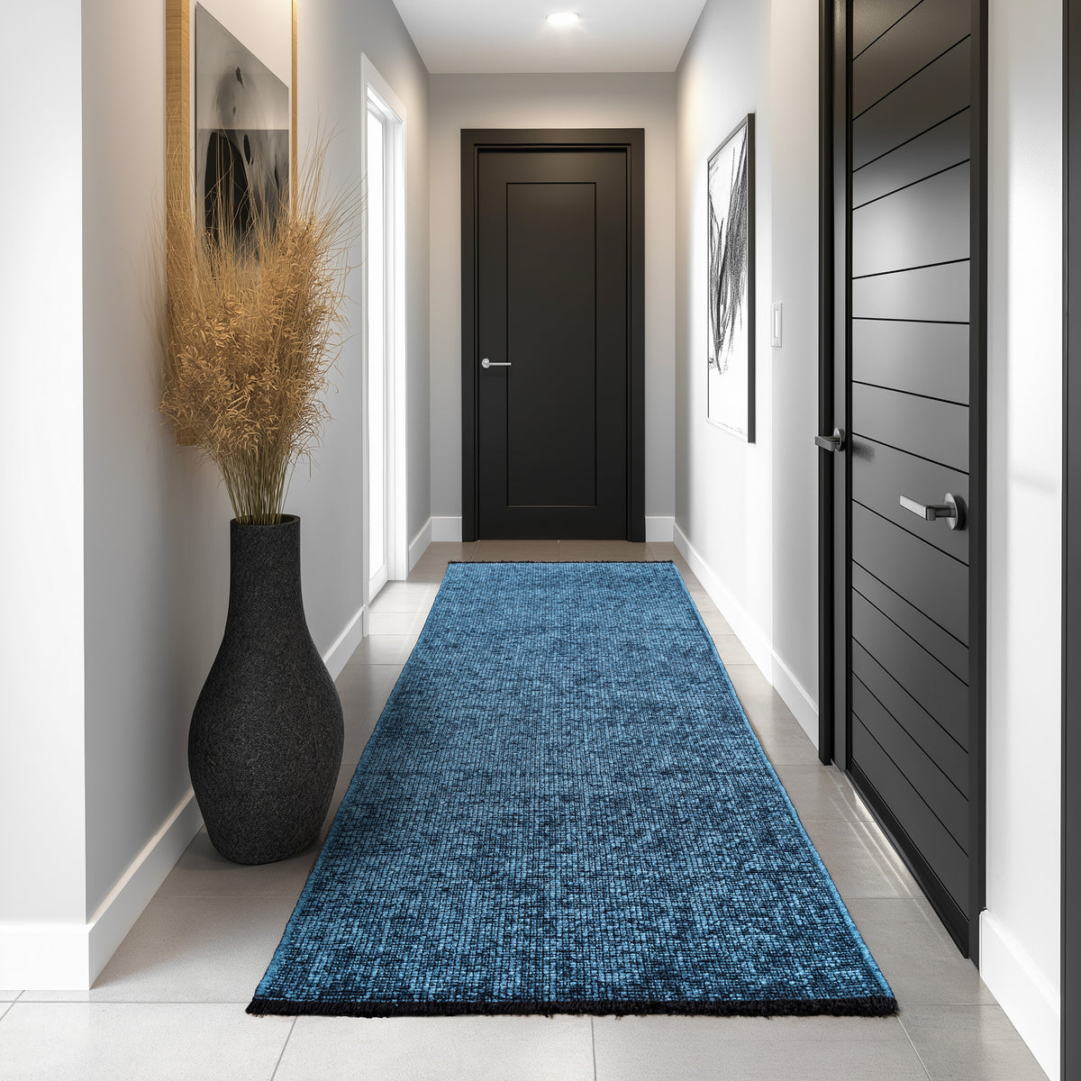 Design 1900 Blau Rechteckig