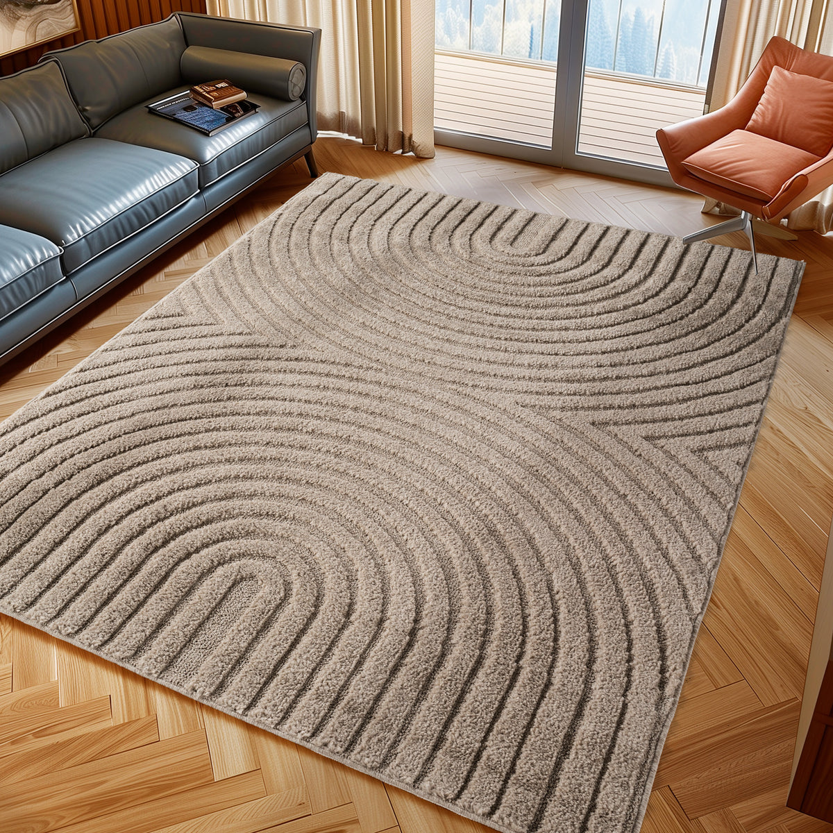 Design 1122 Beige Rechteckig