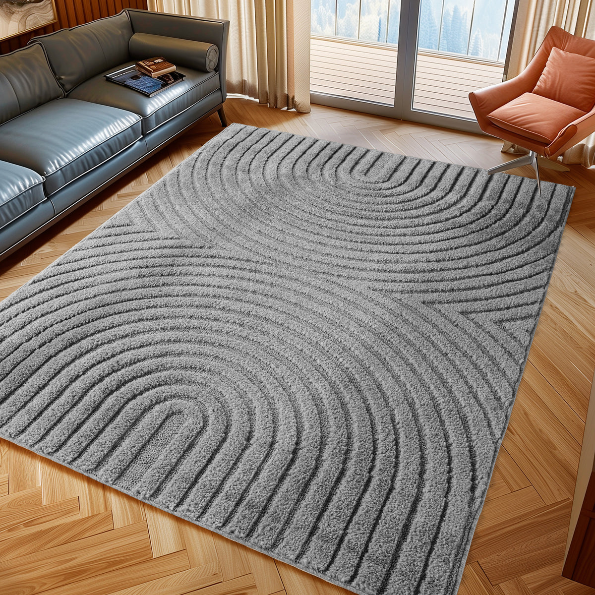 Design 1122 Silber Rechteckig