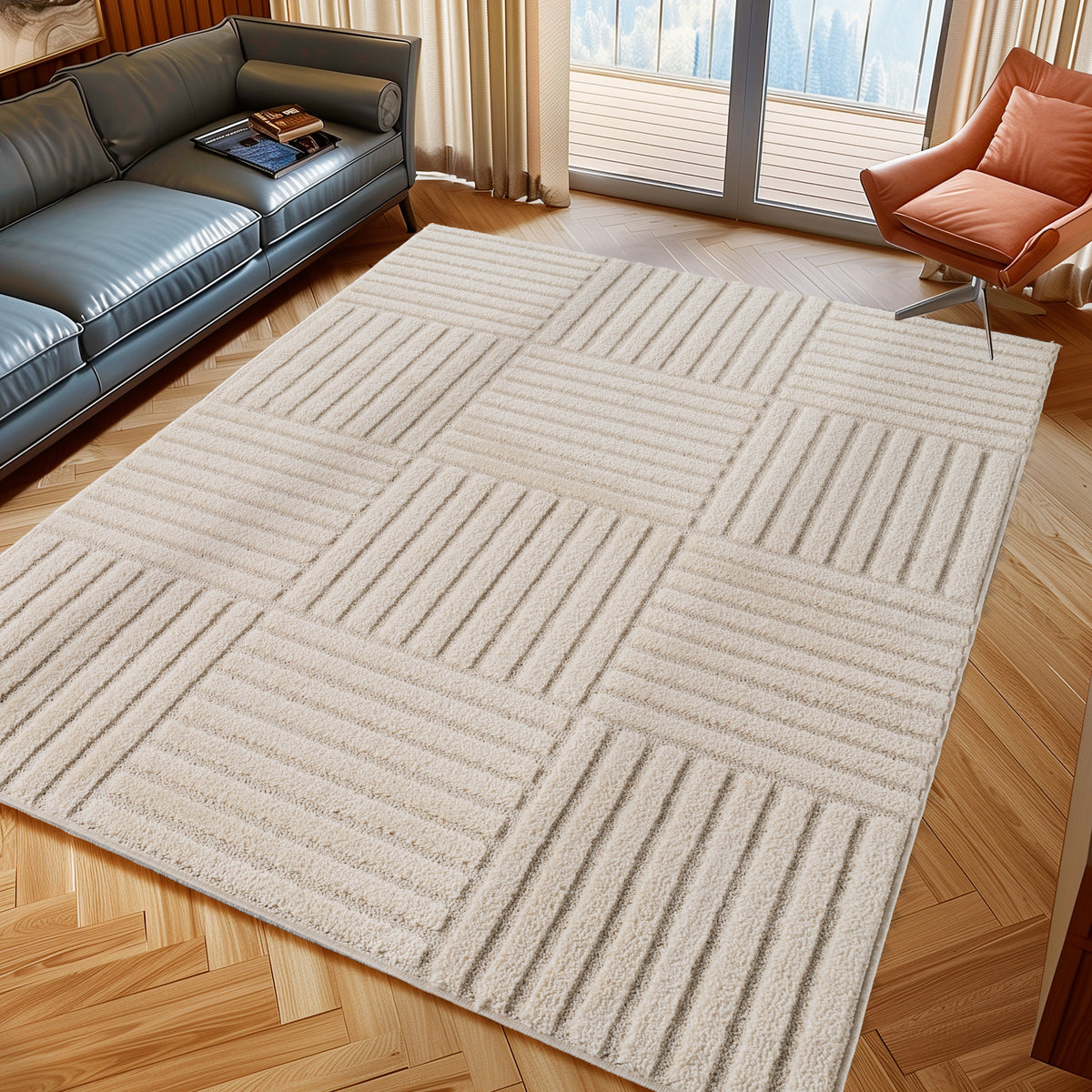 Design 1123 Creme Rechteckig