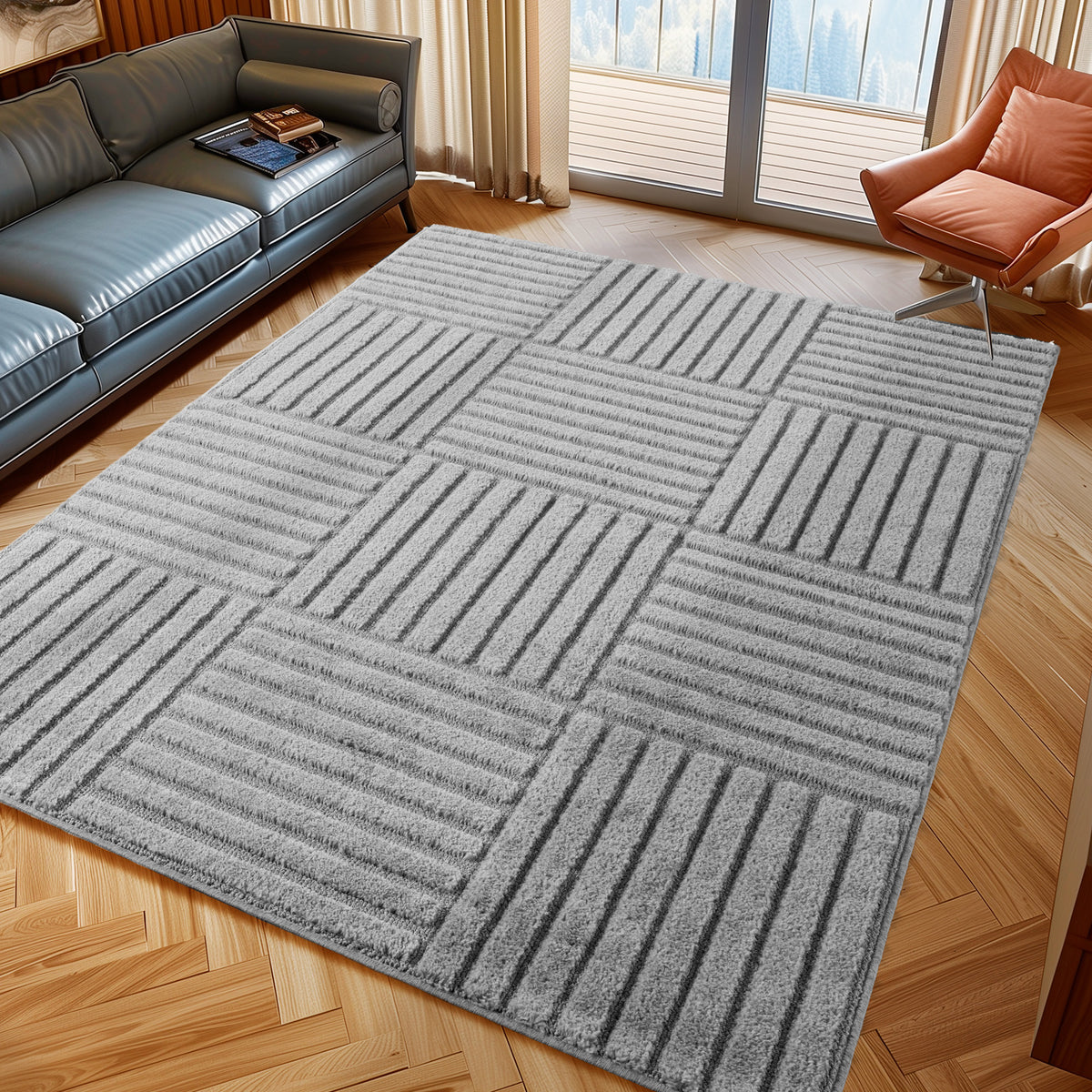 Design 1123 Silber Rechteckig