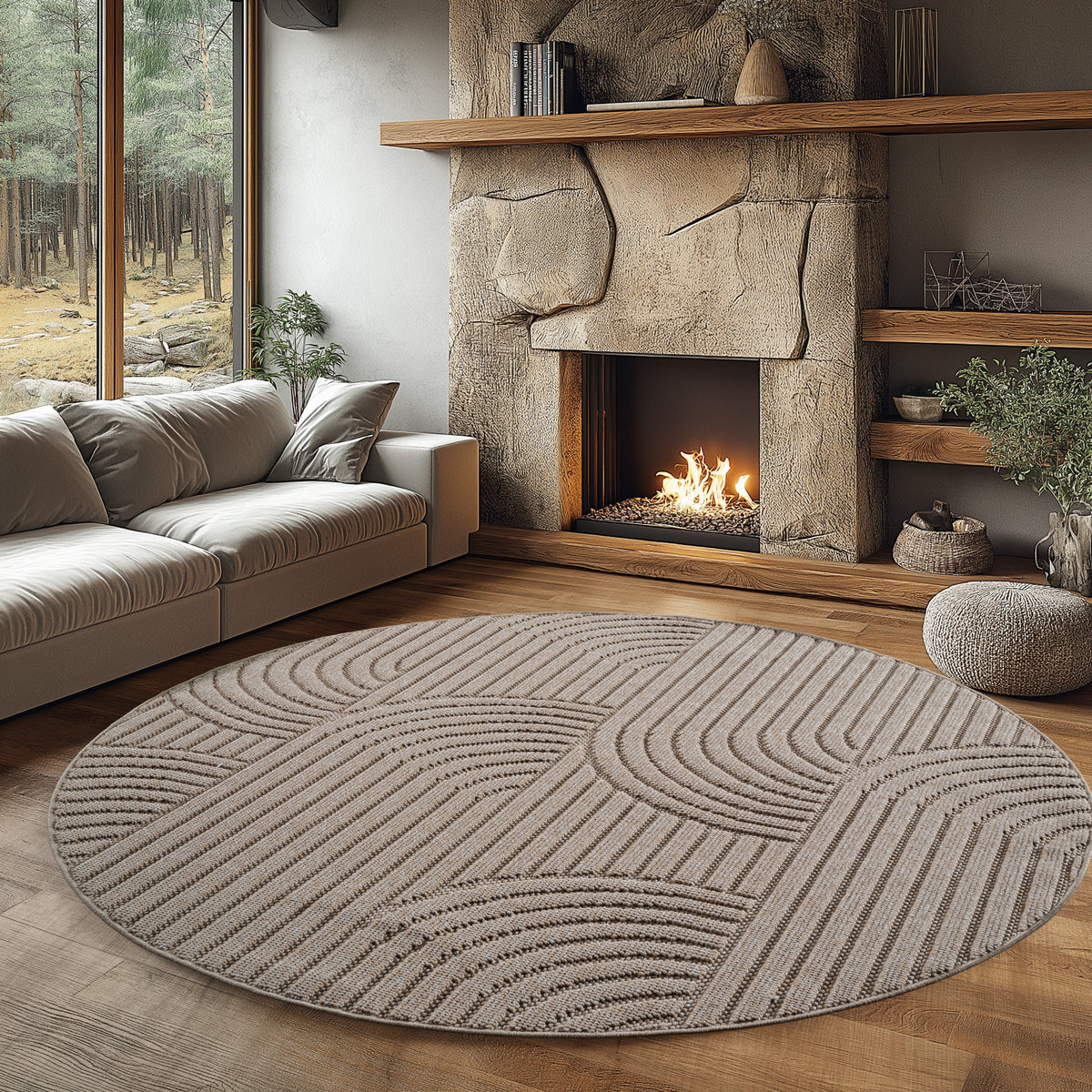 Design 2201 Beige Rund
