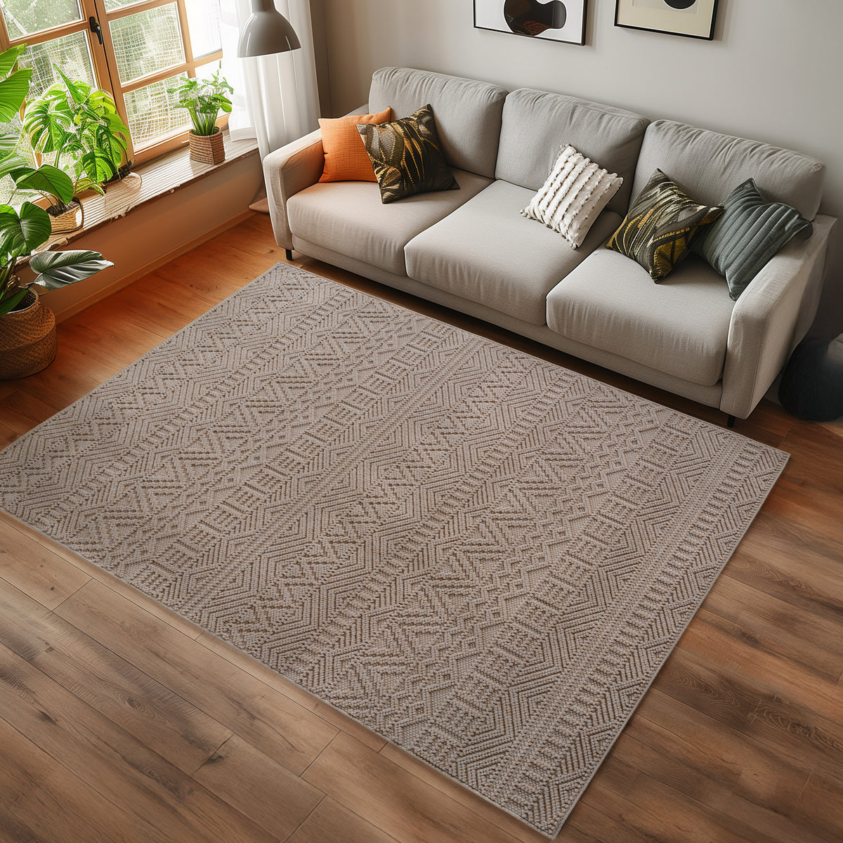Design 2202 Beige Rechteckig