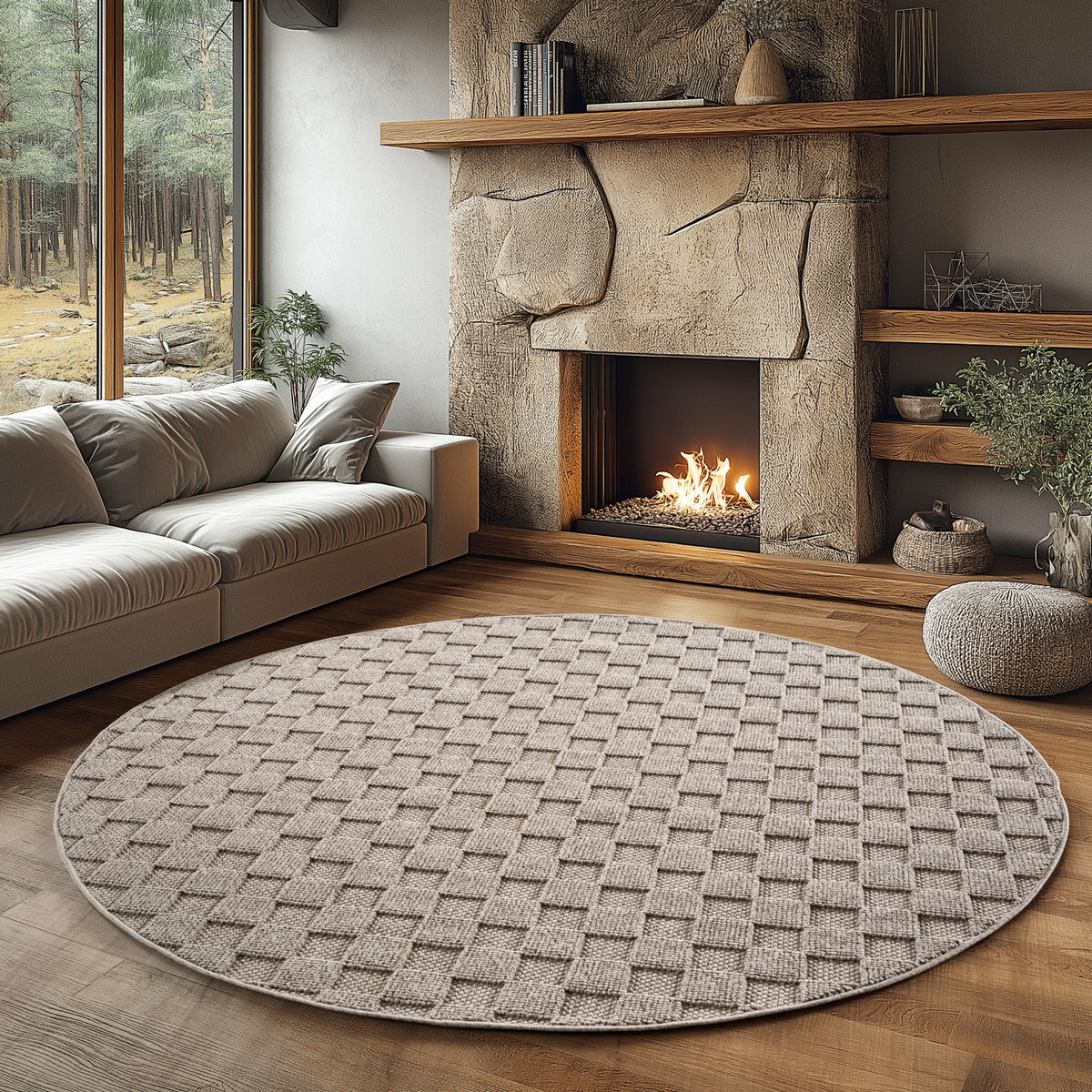 Design 2203 Beige Rund