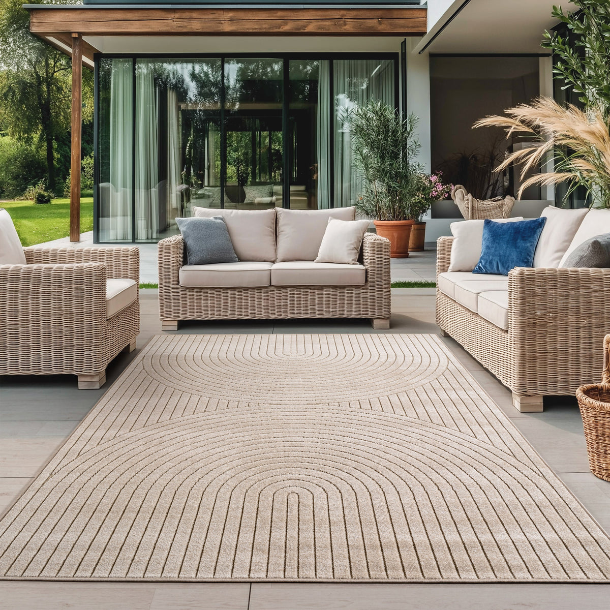 Design 1201 Beige Rechteckig