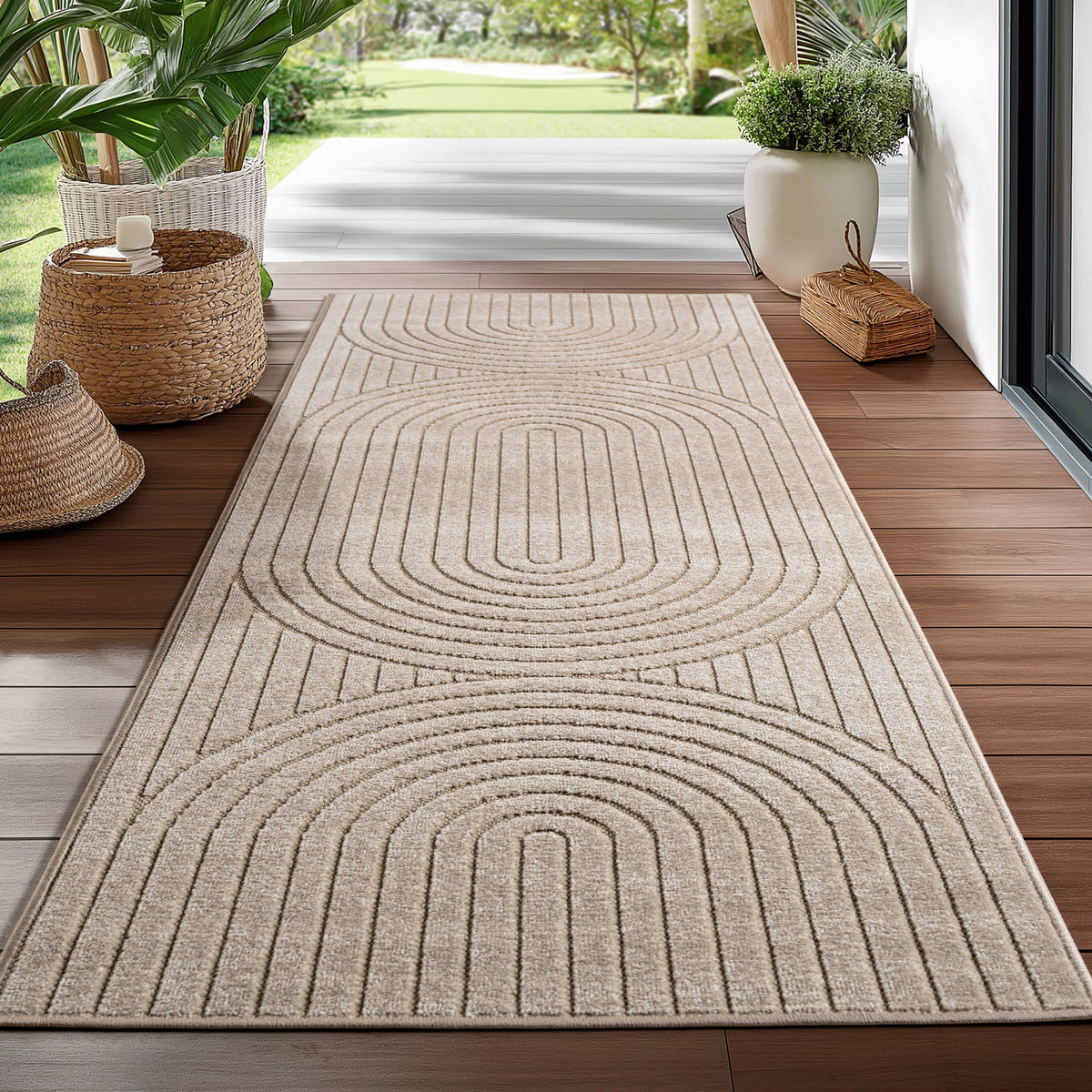 Design 1201 Beige Rechteckig