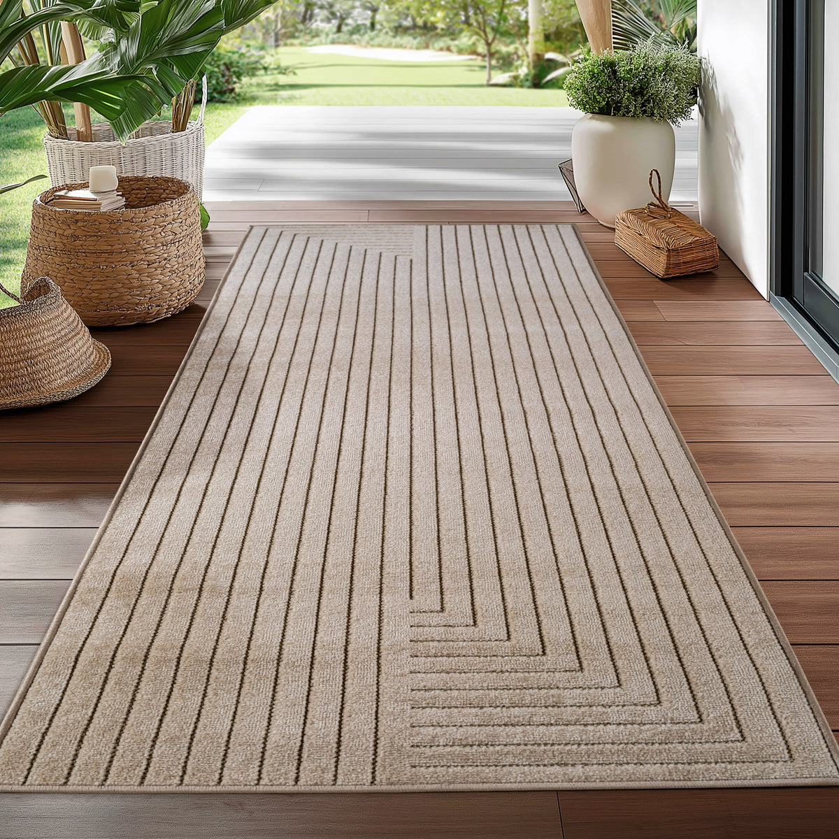 Design 1202 Beige Rechteckig