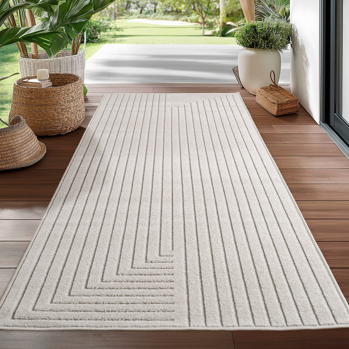 Design 1202 Creme Rechteckig