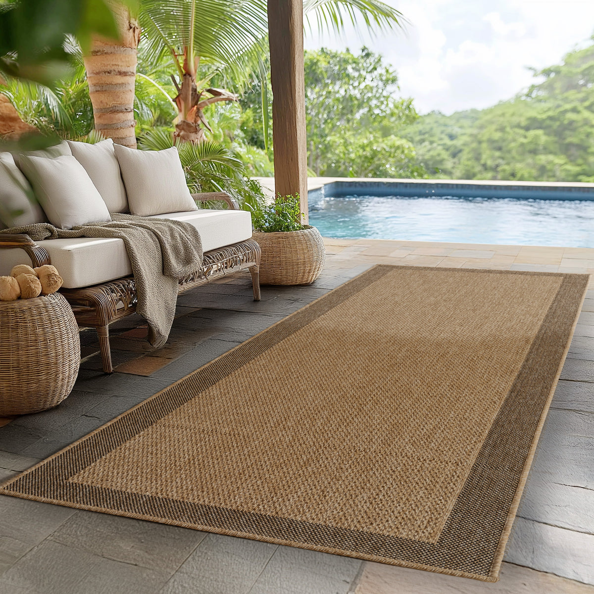 Design 1402 Beige Rechteckig