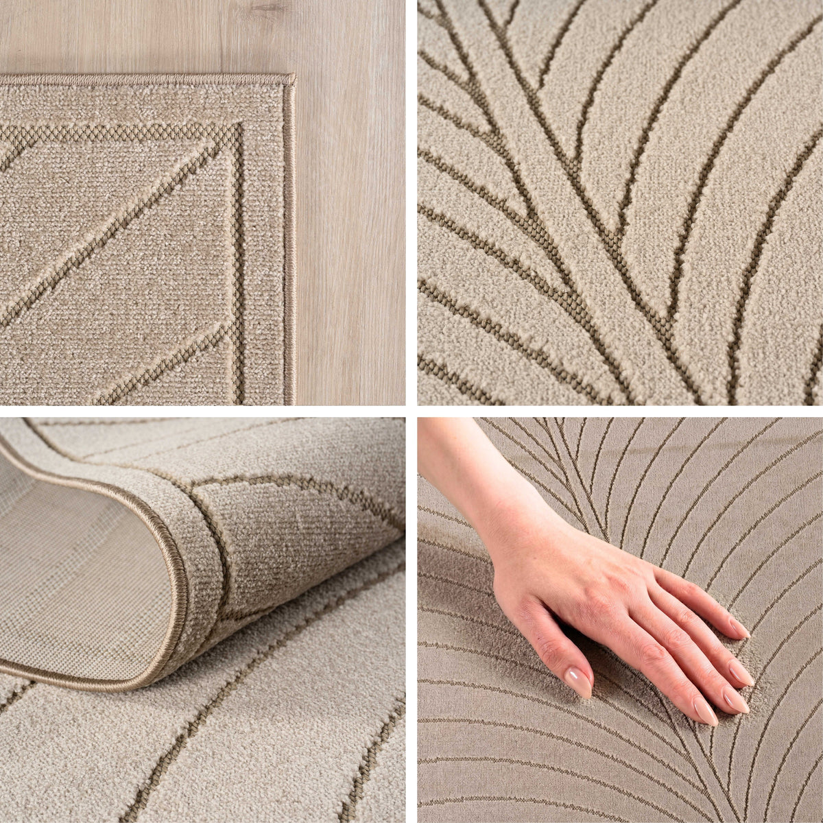 Design 1204 Beige Rechteckig