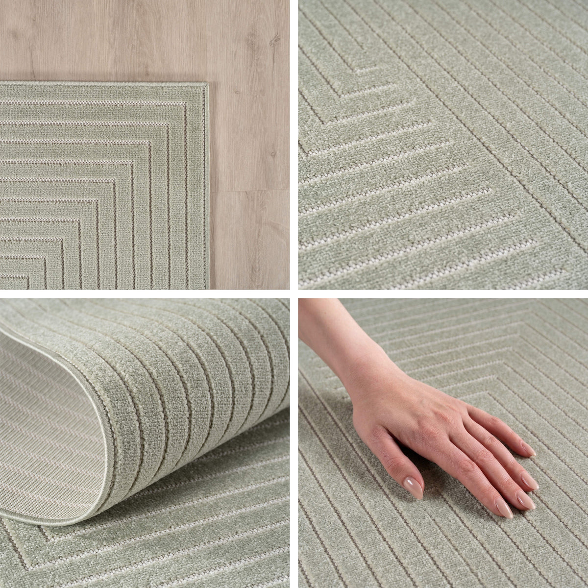 Design 1202 Grün Rechteckig