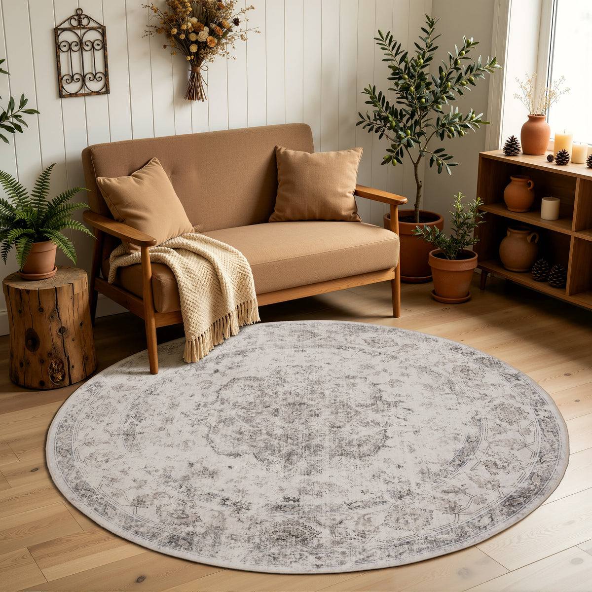 Waschbarer Teppich INKA – Vintage-Design