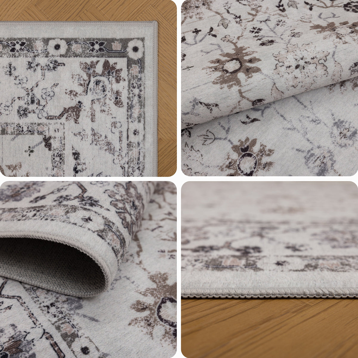 Waschbarer Teppich INKA – Vintage-Design