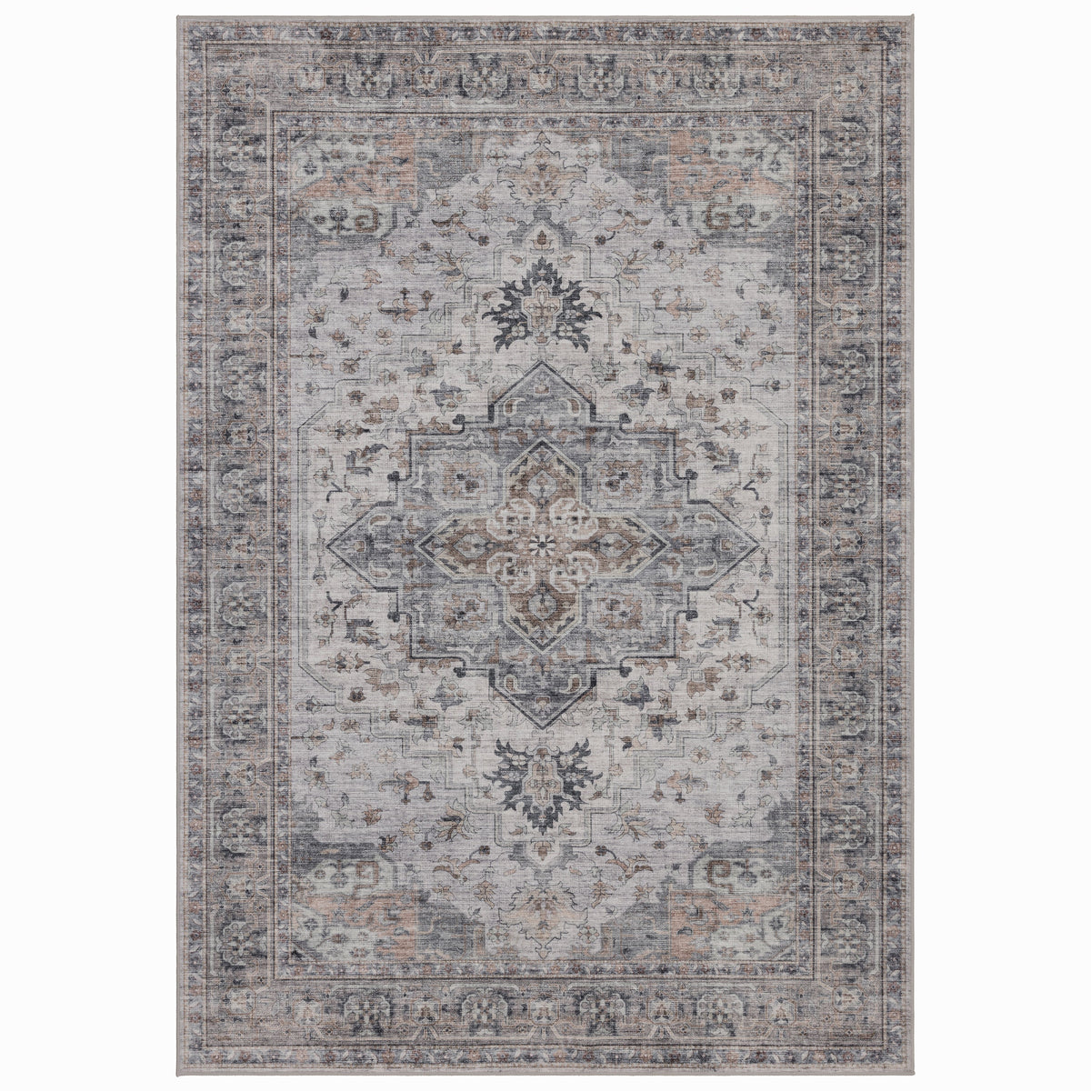 Waschbarer Teppich INKA – Vintage-Design