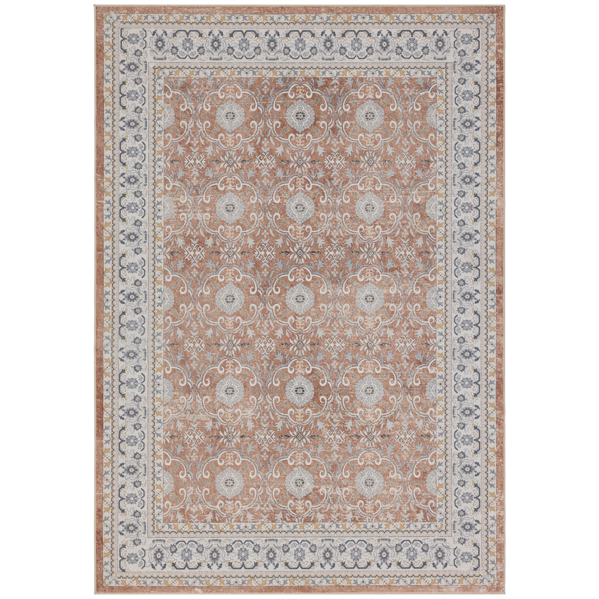 Waschbarer Teppich INKA – Vintage-Design
