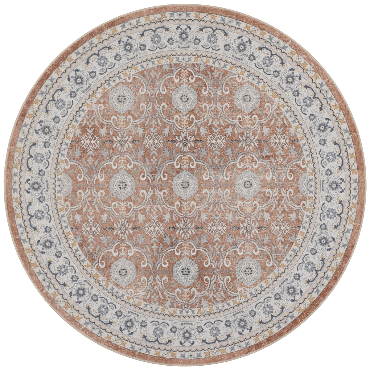 Waschbarer Teppich INKA – Vintage-Design