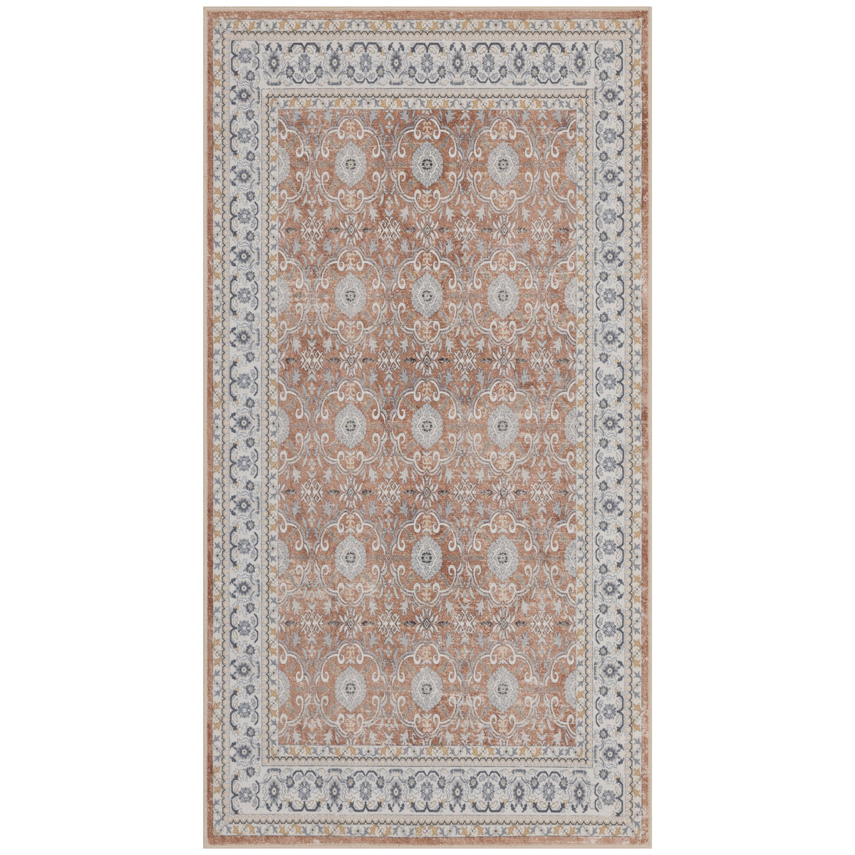 Waschbarer Teppich INKA – Vintage-Design