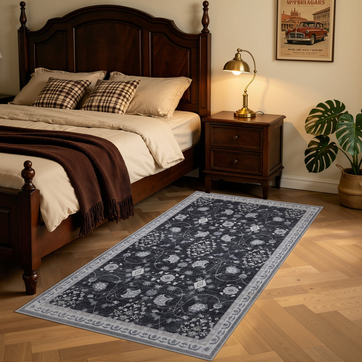 Waschbarer Teppich INKA – Vintage-Design