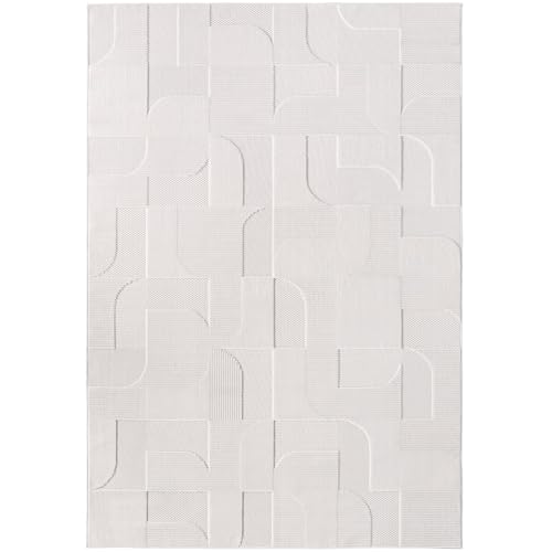 Stilvoll Günstig by ELMM Terasse-Balkon-küche Teppich 80 x 150 cm Creme – modernes Design