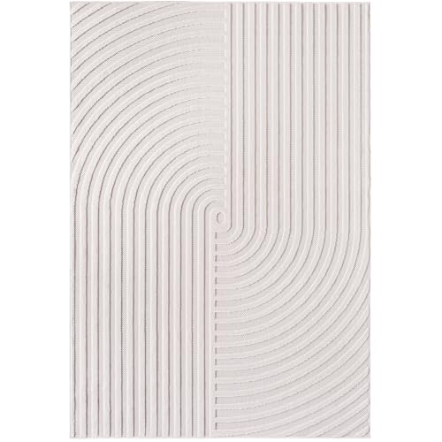 Stilvoll Günstig by ELMM Terasse-Balkon-küche Teppich 200 x 290 cm Creme – modernes Design