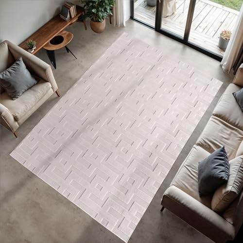 Stilvoll Günstig by ELMM Terasse-Balkon-küche Teppich 80 x 150 cm Creme – modernes Design