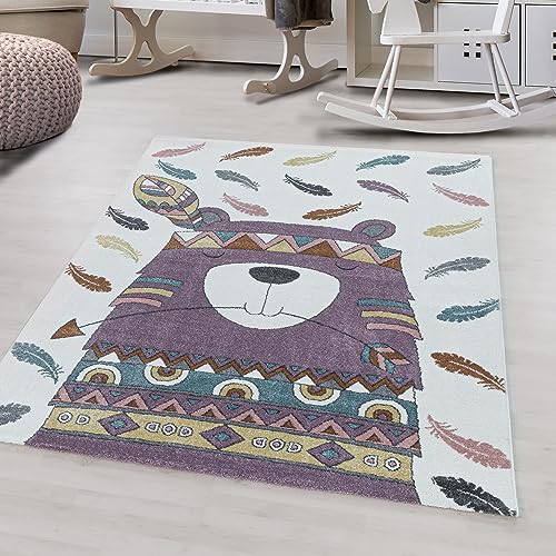 Kinder-Teppich lustiges Bären Design