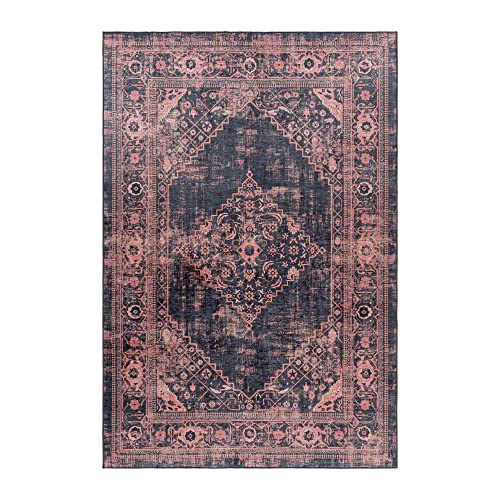 Stilvoll Günstig by ELMM Waschbarer Teppich Wohnzimmer Flur Küche Orientalisches Design aus Polyester