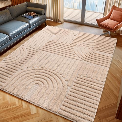 Stilvoll Günstig by ELMM Wohnzimmer Teppich – natürliches Design