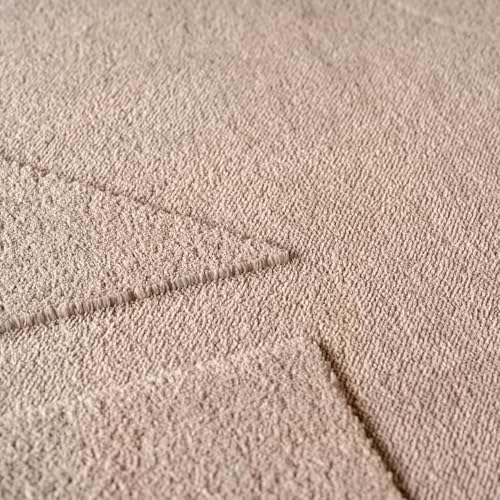 Wohnzimmer Teppich modernes Design in Beige und Creme