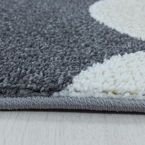 Kinder-Teppich Mond und Sterne Design in verschiedenen Farben