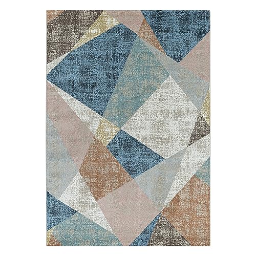 Kurzflor-Teppich Modernes Teppichmuster bunt