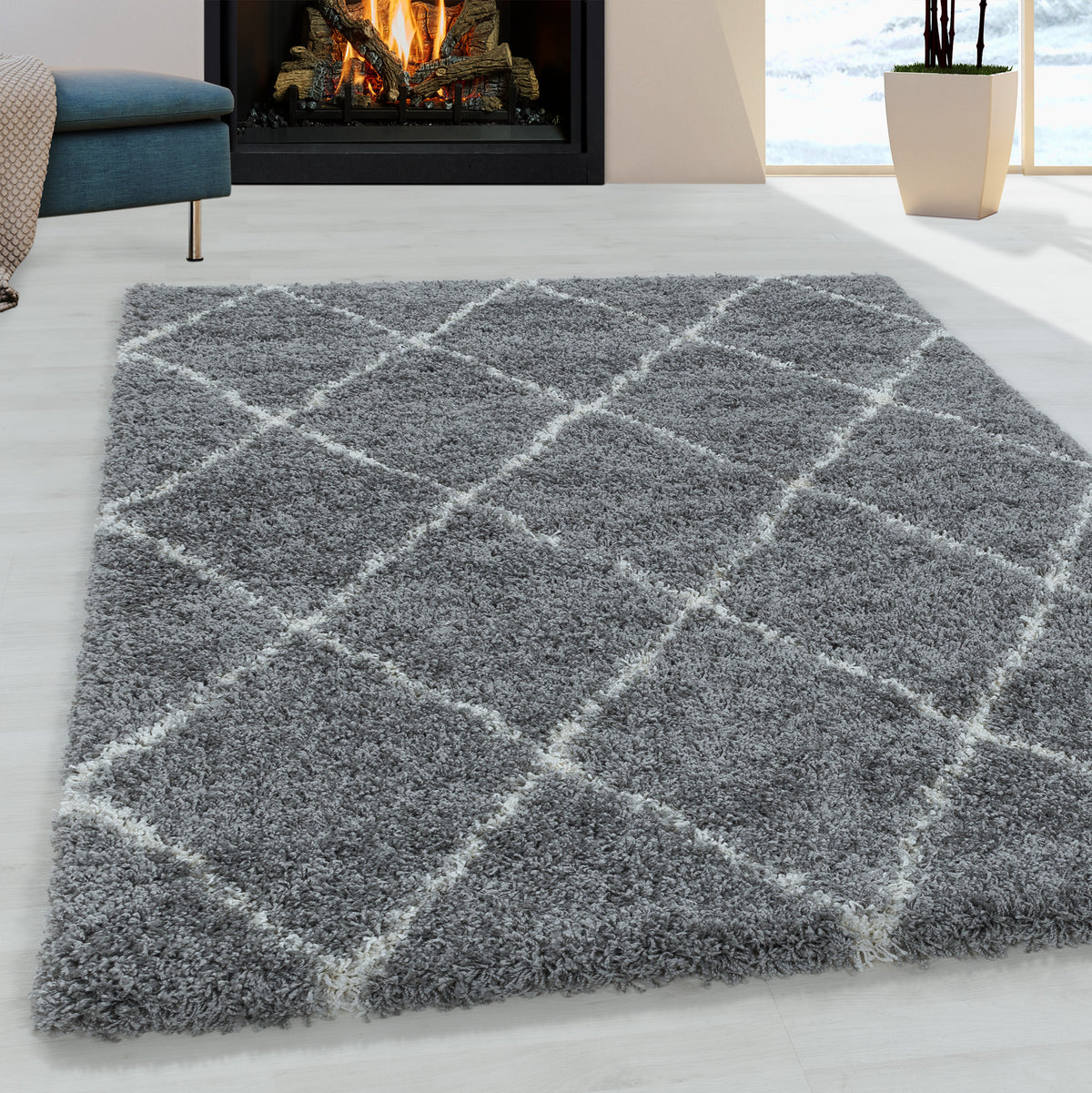 Design 3401 Grau Rechteckig