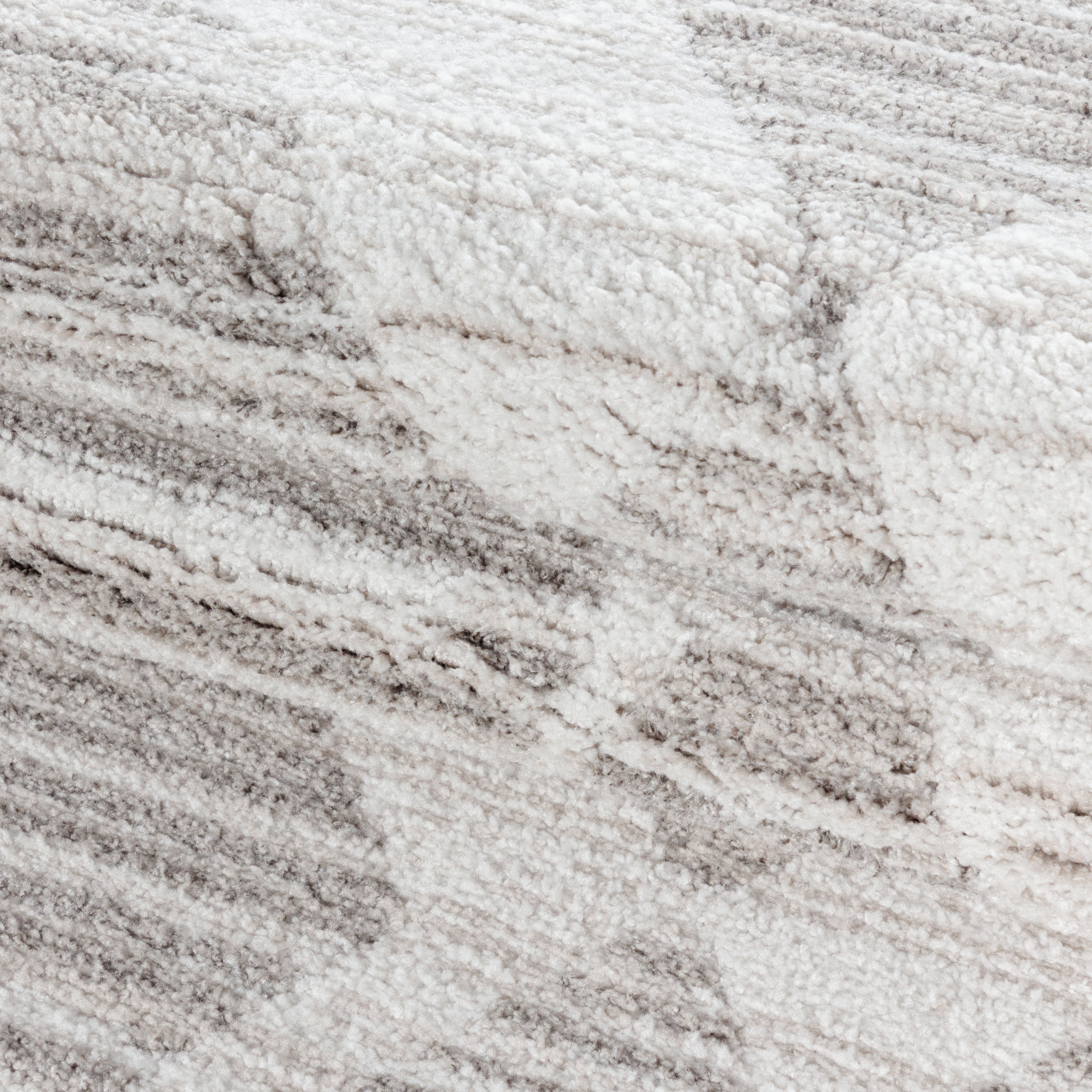 Kurzflor-Teppich modernes geometrisches-Design Creme